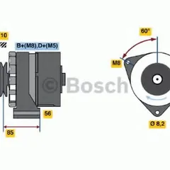 0 986 034 160 Bosch Генератор