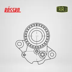CM 5084 Trialli Ролик приводного ремня для Skoda Octavia A7 12- 1.8, 2.0 TSi EA888 g.3, с натяжным механизмом