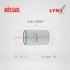 LC-1007 LYNXauto Масляный фильтр