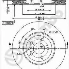 09.4939.24 Brembo Диск тормозной Standard передний