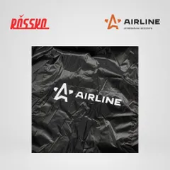 ADMC011 AIRLINE Чехол-тент на мотоцикл защитный M (225х90х110см), люверс под замок, черный