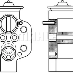AVE 115 000P Mahle Расширительный клапан и дроссельная трубка
