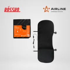 ADHC022 AIRLINE Накидка с подогревом на сиденье 12 В, 35/45Вт, 128*49см, искусств.мех, черная | зад |