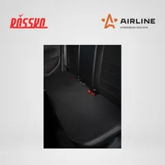 ADHC022 AIRLINE Накидка с подогревом на сиденье 12 В, 35/45Вт, 128*49см, искусств.мех, черная | зад |