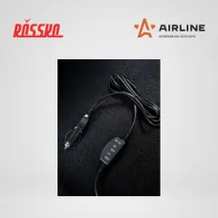 ADHC022 AIRLINE Накидка с подогревом на сиденье 12 В, 35/45Вт, 128*49см, искусств.мех, черная | зад |