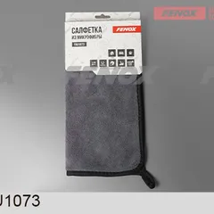 FAU1073 Fenox Салфетка из микрофибры двусторонняя, 30х30 см, серая, красная