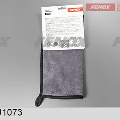 FAU1073 Fenox Салфетка из микрофибры двусторонняя, 30х30 см, серая, красная