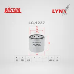 LC-1237 LYNXauto Масляный фильтр HCV