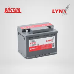 E71C LYNXauto Аккумулятор EFB L2R 65 Ач 600 А обратная 242x175x190