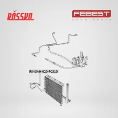 RINGAH-020-PCS10 Febest Кольцо уплотнительное трубки кондиционера (10 шт. в упаковке) | прав/лев |