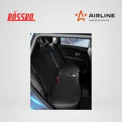 ADHC018 AIRLINE Накидка с подогревом на заднее сиденье PRO, 12 24 В, 33 Вт, встроенный пульт, искусственный мех кожа, черная