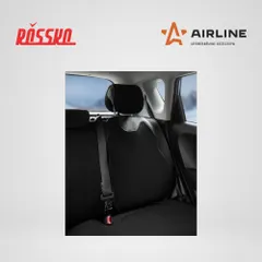 ADHC018 AIRLINE Накидка с подогревом на заднее сиденье PRO, 12 24 В, 33 Вт, встроенный пульт, искусственный мех кожа, черная