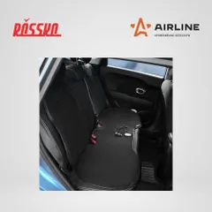 ADHC018 AIRLINE Накидка с подогревом на заднее сиденье PRO, 12 24 В, 33 Вт, встроенный пульт, искусственный мех кожа, черная