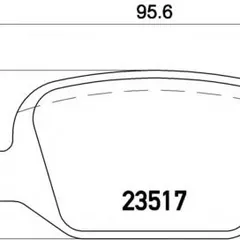P 23 065 Brembo Колодки тормозные дисковые | зад |