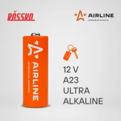 23A-01 AIRLINE Батарейка A23 12V для брелоков сигнализаций щелочная 1 шт.