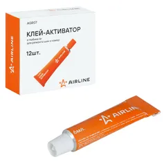 AGR07 AIRLINE Клей-активатор для ремонта шин и камер в тюбике 6мл