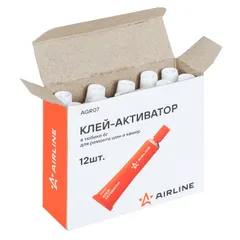 AGR07 AIRLINE Клей-активатор для ремонта шин и камер в тюбике 6мл