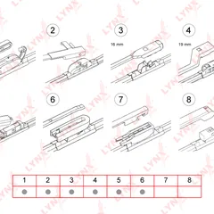 XF480 LYNXauto Щетка стеклоочистителя бескаркасная 480 мм