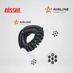 ATE-12 AIRLINE Кабель прицепа 24В тип-S 7 контактов 4,5м (литой)
