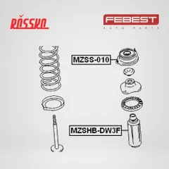 MZSHB-DW3F Febest Пыльник переднего амортизатора, передний, правый, левый