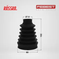 2315P-TMT Febest Пыльник ШРУС внутренний, комплект, PVC, 68x102x27.5, правый, левый