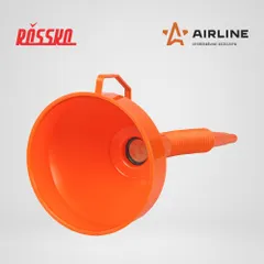 APF-03 AIRLINE Воронка диаметр 160 мм с гибким носиком 400 мм и латунной сеткой в упаковке с навершием