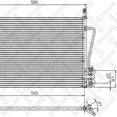 10-45020-SX Stellox Радиатор кондиционера