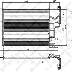 10-45118-SX Stellox Радиатор кондиционера