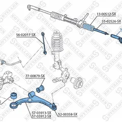 51-02406-SX Stellox Наконечник рулевой Fiat Stilo all 01>