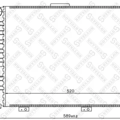 10-25490-SX Stellox Радиатор Alfa Romeo 156 1.6-2.0 Twin Spark 16V