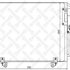 10-45303-SX Stellox Радиатор кондиционера