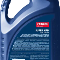 3465172 TEBOIL Снят с производства 15W-40 Super HPD 4л (минер. мотор. масло)