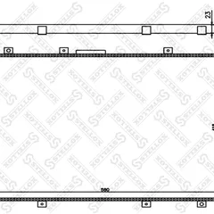 10-25488-SX Stellox Радиатор системы охлаждения