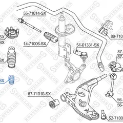 11-71019-SX Stellox Отбойник аморт. пер. Mazda 323/323F 94- | перед |