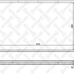 10-25139-SX Stellox Радиатор Audi A4, A6, VW Passat 97