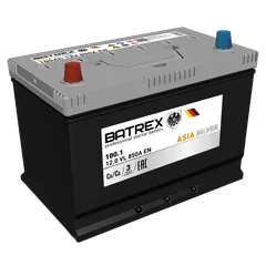 4610082700383 BATREX Аккумулятор ASIA SILVER 100 Ач, 850 А, 304 х 175 х 221, прямой
