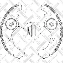 026 101-SX Stellox Колодки барабанные Fiat Regata/Ritmo/Uno | зад |