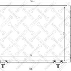 10-45007-SX Stellox Радиатор кондиционера