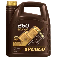 PM0260-5 PEMCO Полусинтетическое моторное масло 10W-40 SN CH-4, A3 B4 5 литров