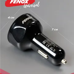 FAE200103 Fenox Устройство зарядное универсальное 4 USB 5.5А, 12-32В, 7*4см