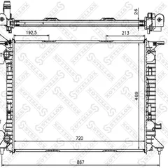 10-25524-SX Stellox Радиатор системы охлаждения