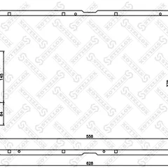 10-25483-SX Stellox Радиатор, охлаждение двигателя
