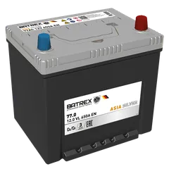 4610082700390 BATREX Аккумулятор ASIA SILVER 77 Ah, 650 A, 258х175х221 обр.