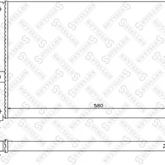 10-25492-SX Stellox Радиатор, охлаждение двигателя